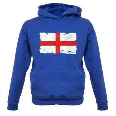 England Grunge Style Flag - Kids Hoodie St Georges Day Football George Flags