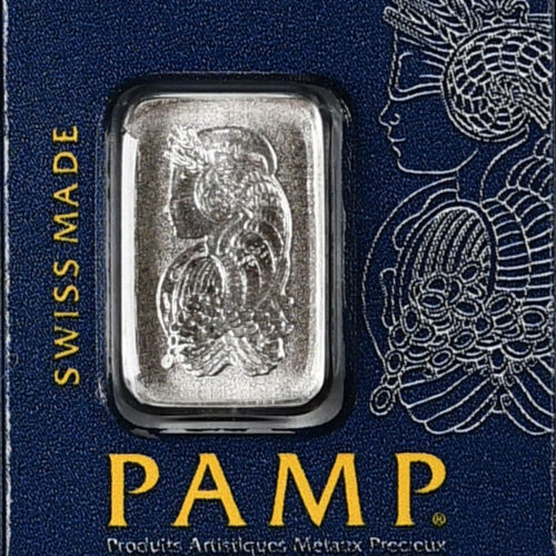 1 Gram Platinum Bar Pamp Swiss Suisse Original Cards Mint Condition Sealed