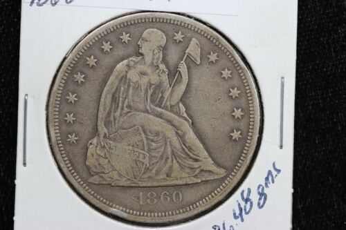 1860-o Seated Liberty Dollar 19c9