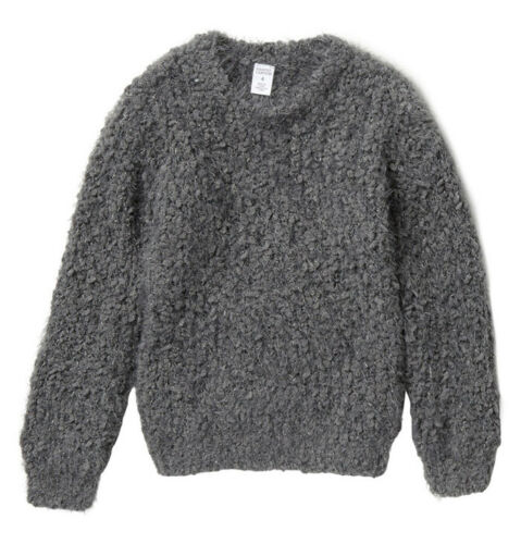 Harper Canyon Girl’s Sparkle Fluffy Sweater Grey Pearl Size L(10/12) Very Soft