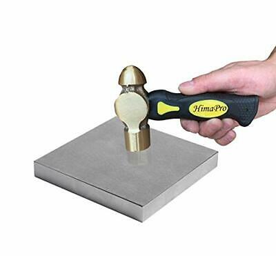 Steel Bench Block And Brass Hammer Set For Jewelry Making Metal Stamping And