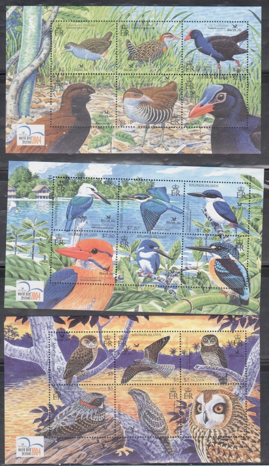 Solomon Islands 983-5 Birds Mint Nh