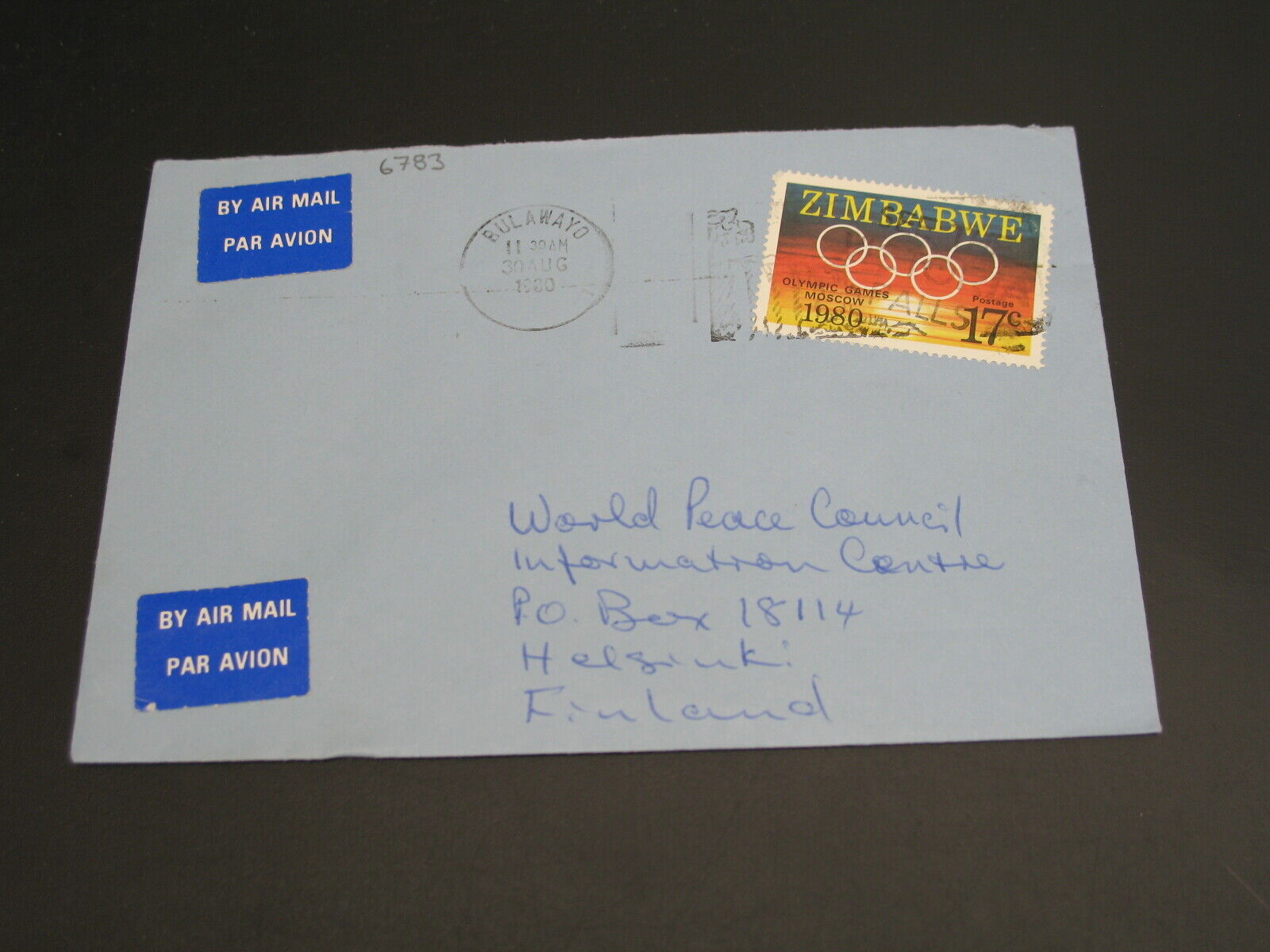 Zimbabwe 1980 Airmail Cover To Finland *6783