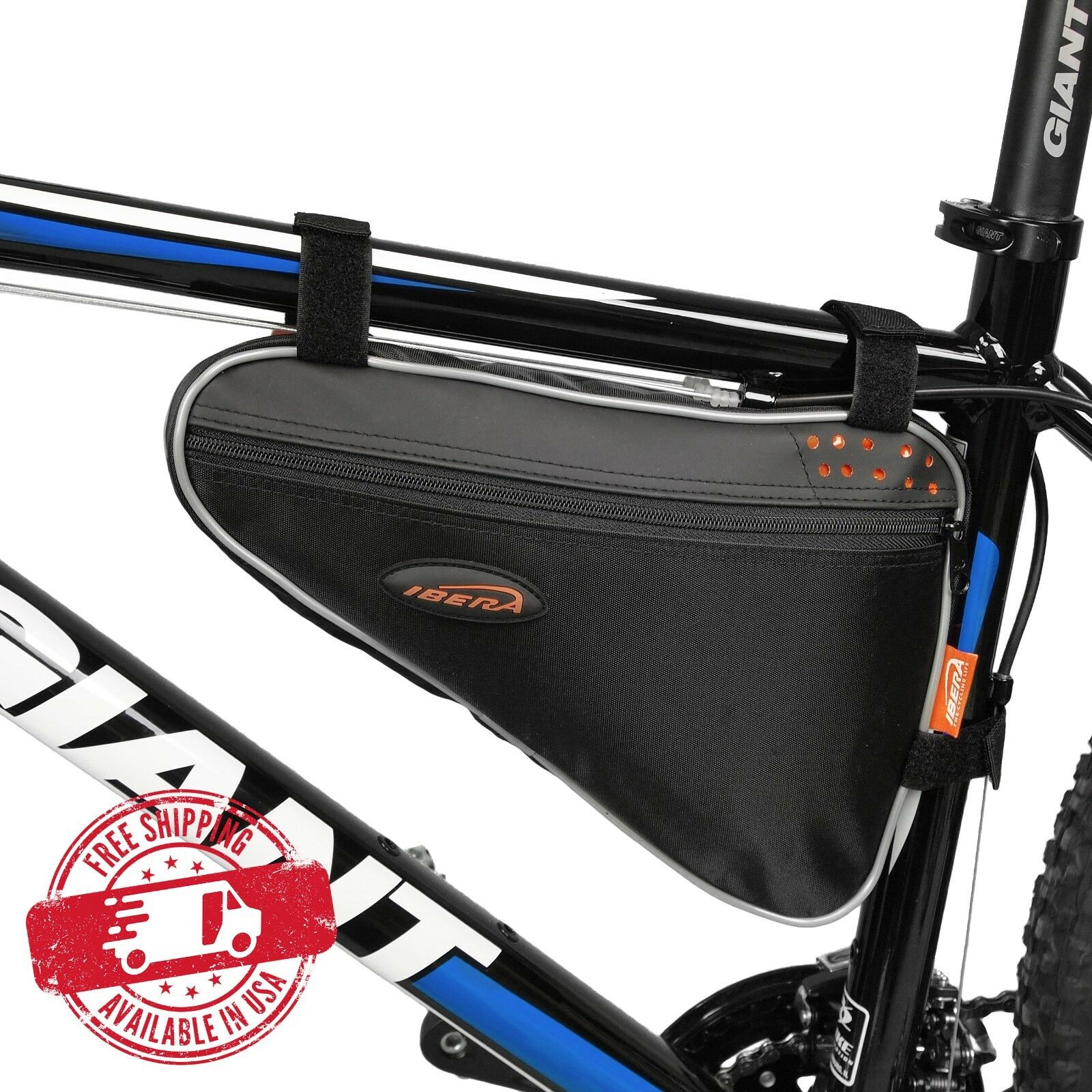 Ibera Bike Frame Saddle Bag Triangle Water-resistant Road Mtb Top Tube Bag 3l