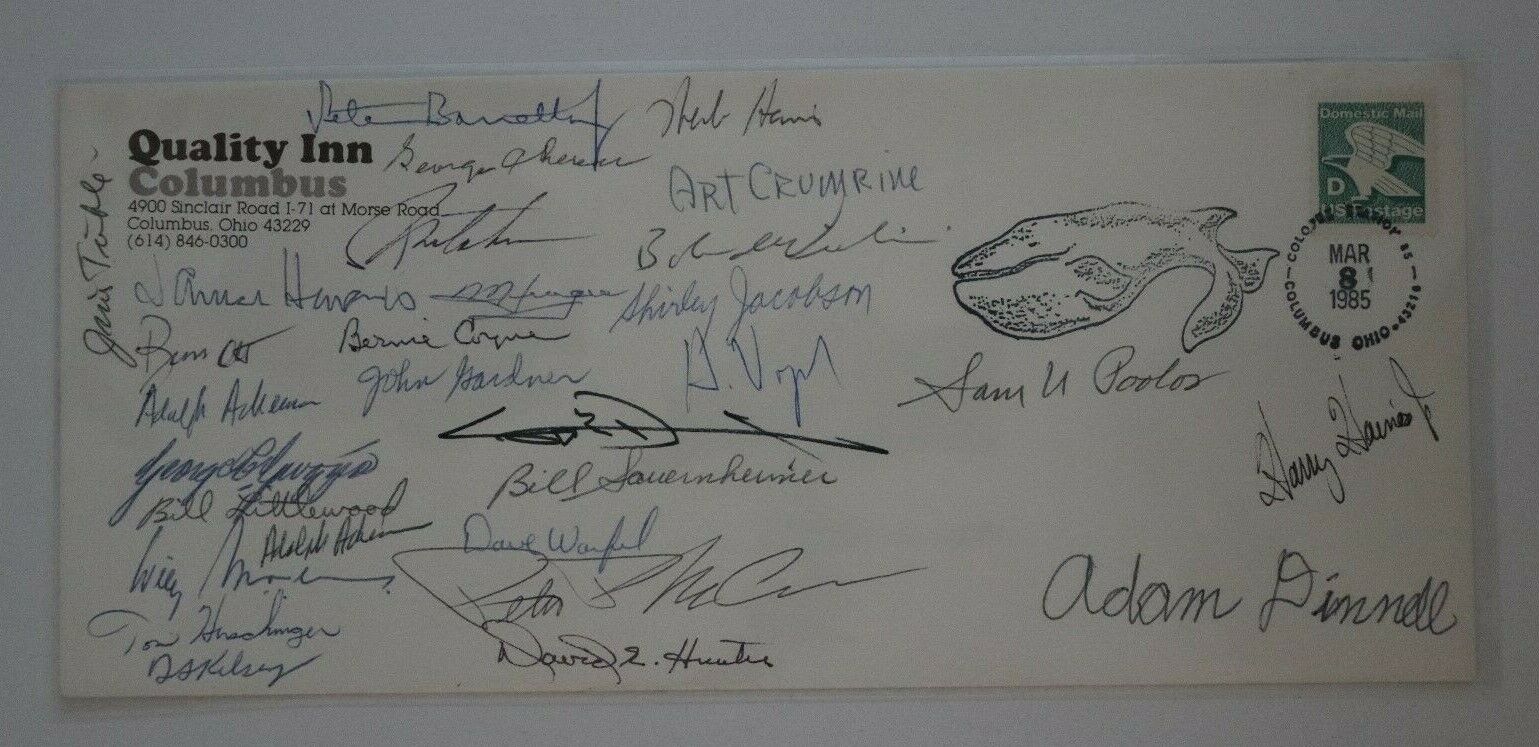 Society Polar Philatelists Quality Inn Columbus Envelope Colopex 1985 Group Sign