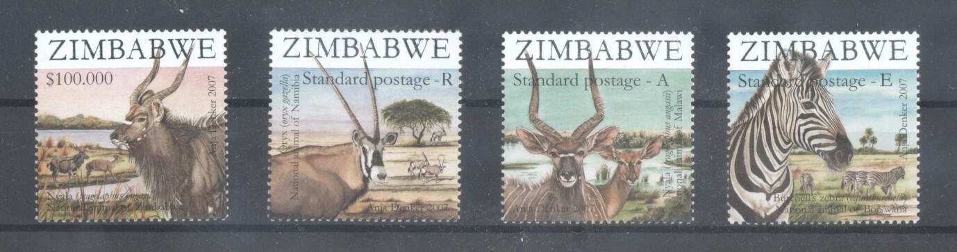 (878089) Zebra, Antilope, - Odd Values -, Zimbabwe
