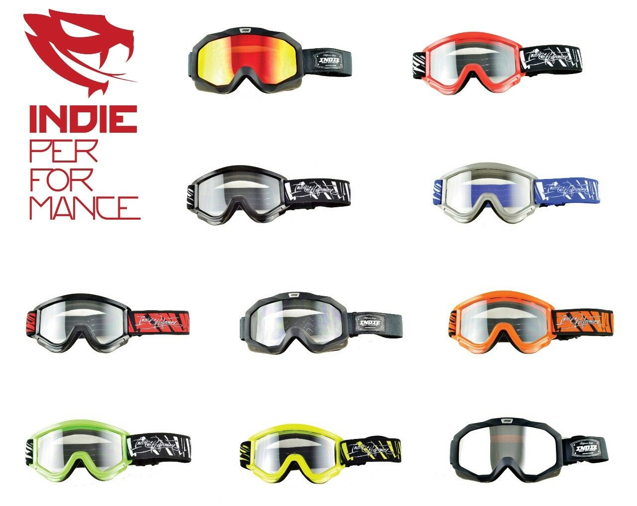 Goggles -all Colors- Offroad Mx Motocross - Clear Or Mirror Lens Googles