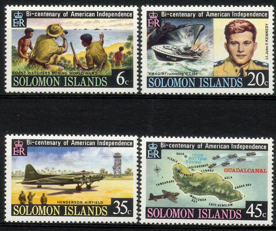 Solomon Islands 1976 - Set Independance Of America Mnh