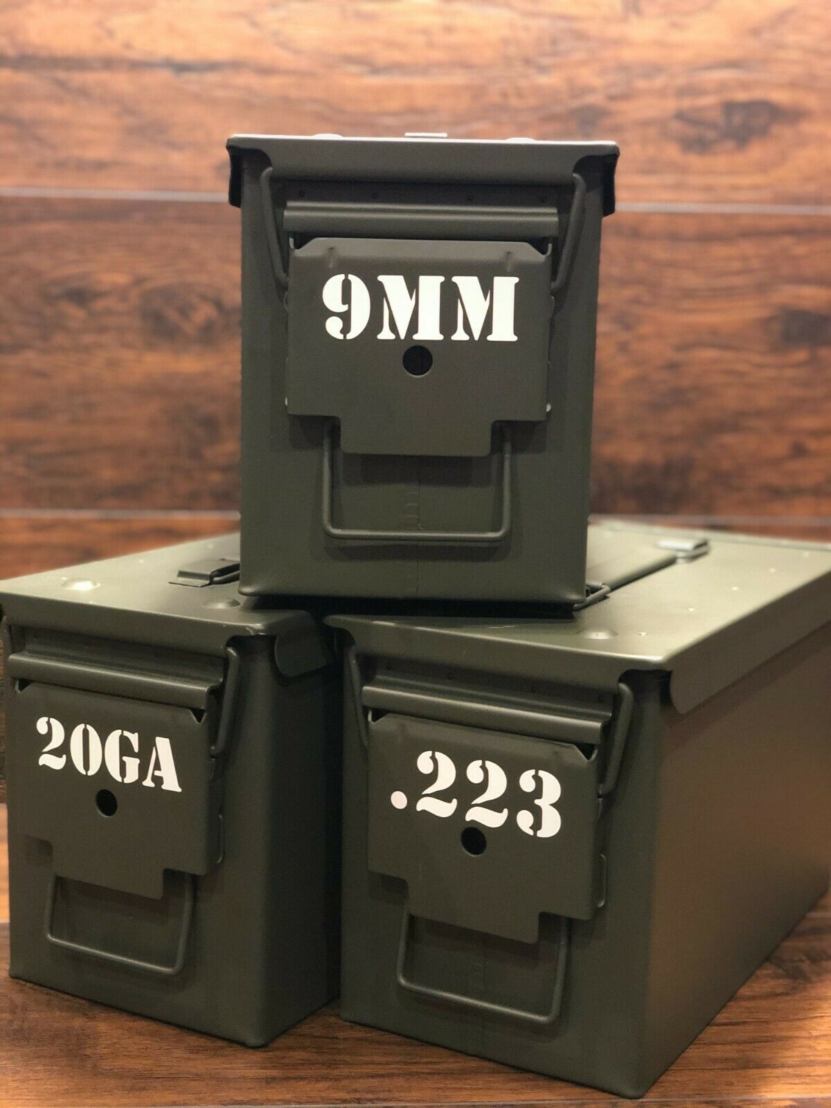 Ammo Can Vinyl Decals - Various Bullet Calibers - Label Stickers (2)