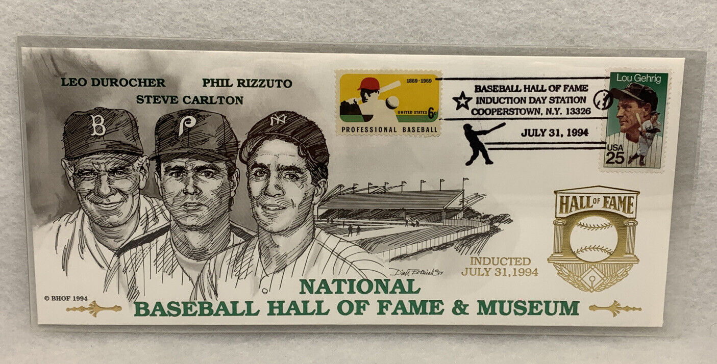 National Baseball Hall Of Fame Induction Day 1994 Stamp Cachet Lou Gehrig